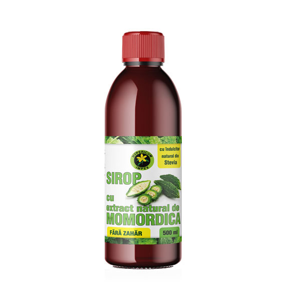 Sirop Momordica cu Indulcitor Stevie Rebaudiana 500 mililitri Hypericum