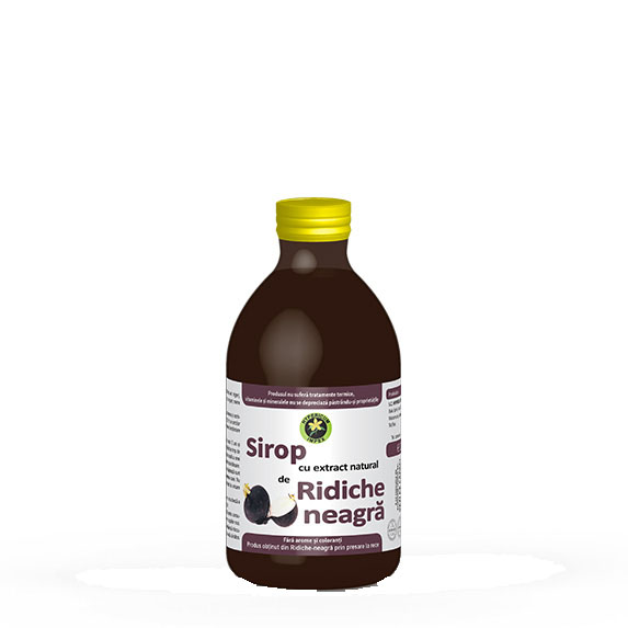 Sirop Ridiche Neagra cu Zahar 250 mililitri Hypericum