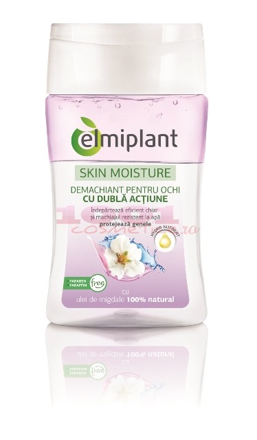 Skin Moisture Demachiant Nutritiv Ochi Dubla Actiune Elmiplant 125ml