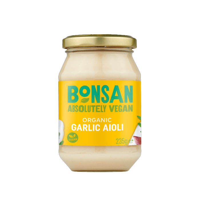 Sos Aioli Vegan cu Usturoi Bio 235 grame Bonsan