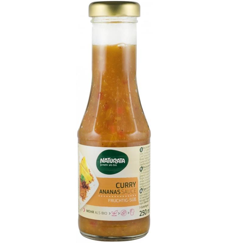 Sos Barbecue de Curry cu Ananas Bio 210 mililitri Naturata