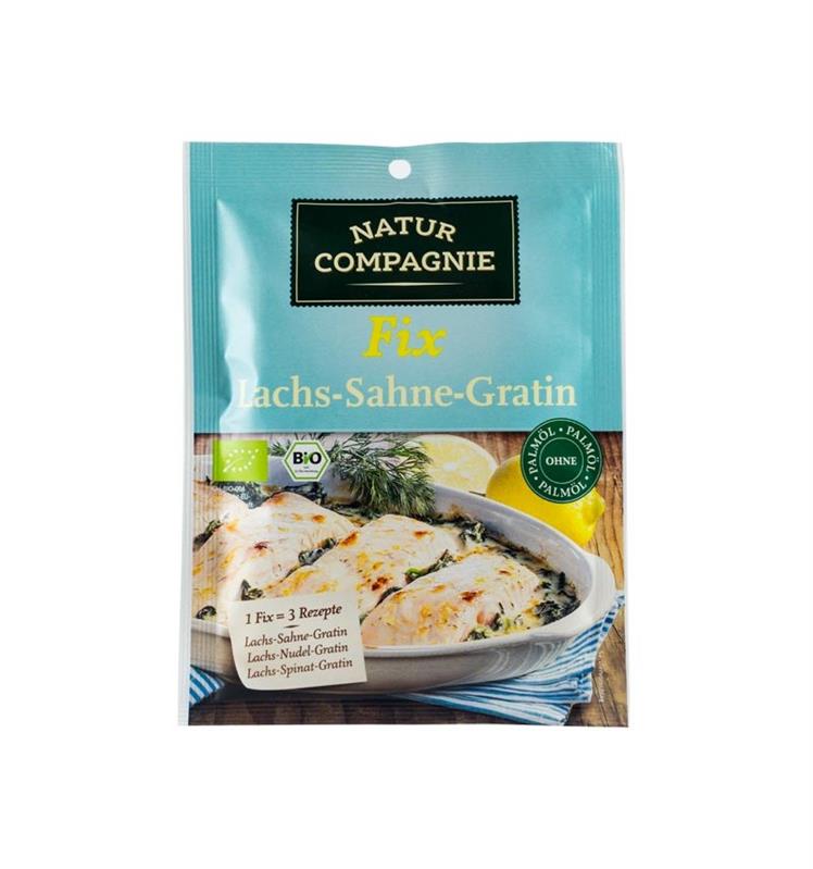 Sos Bio pentru Somon Gratinat cu Smantana Dulce Natur Compagnie 40gr