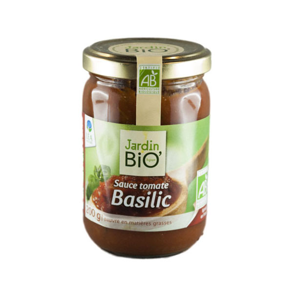 Sos de Rosii Bio cu Busuioc Jardin Bio 200gr