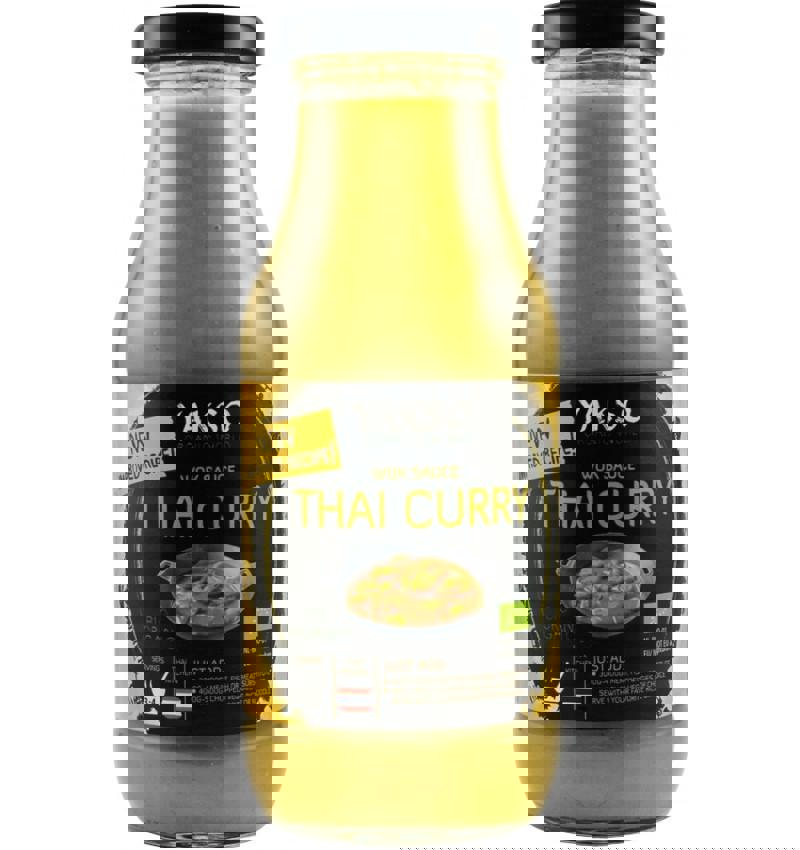 Sos pentru Wok Thai Curry Eco 240 mililitri Yakso