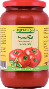 Sos Tomate Bio Familia Rapunzel 550gr