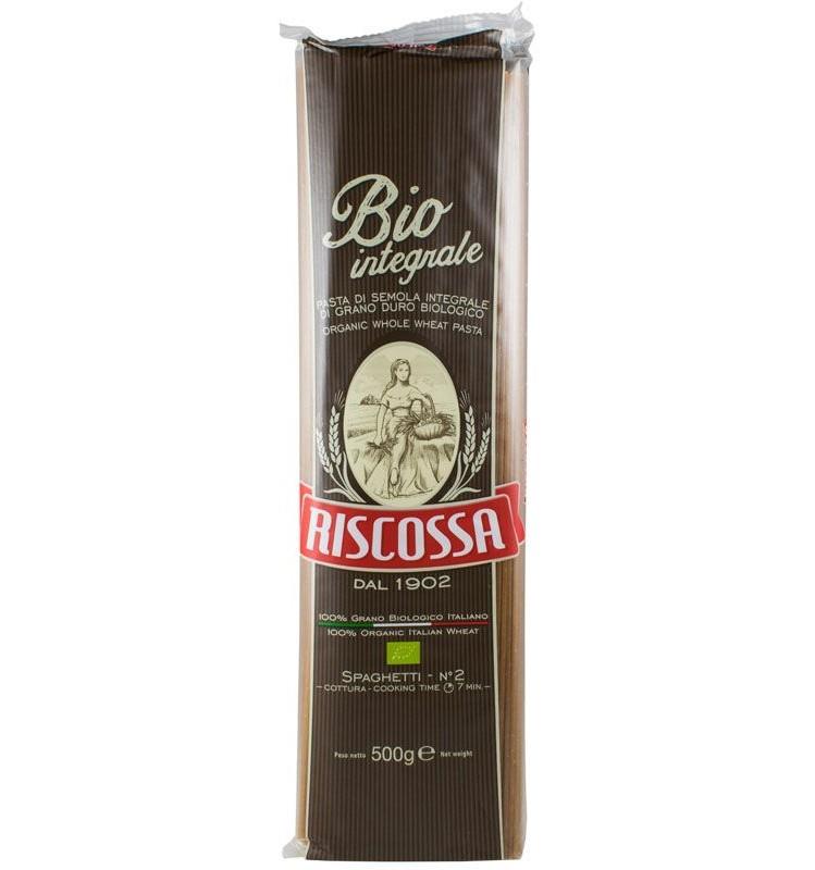 Spaghetti Paste Bio din Grau Integral Riscossa 500gr