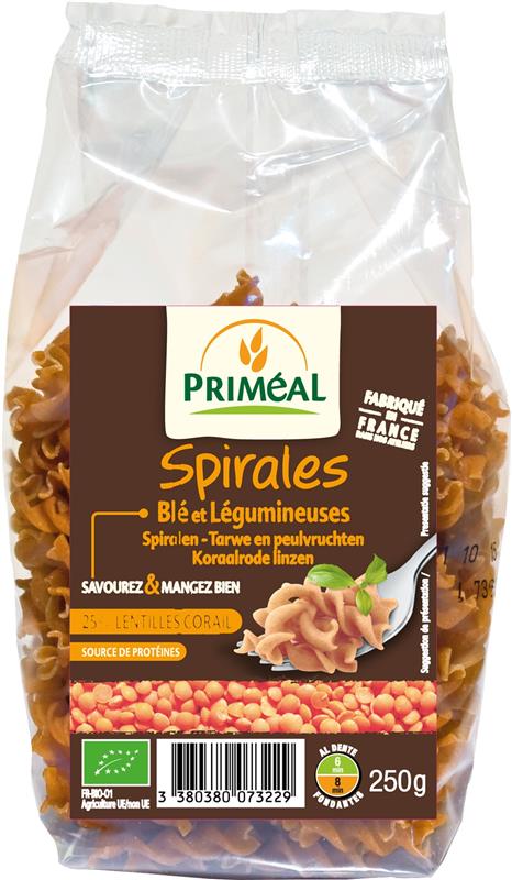 Spirale Bio cu Linte Coral Primeal 250gr