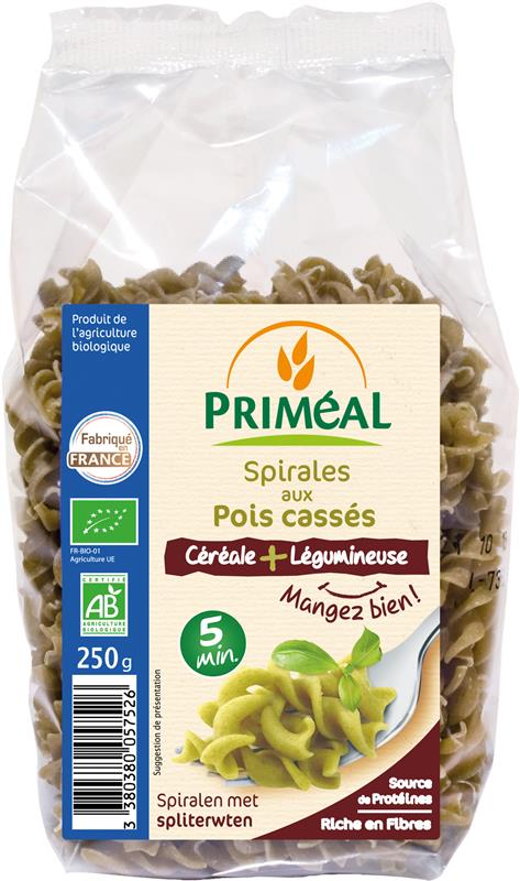 Spirale cu Mazare Bio Primeal 250gr