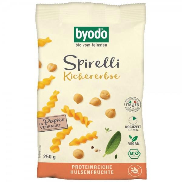 Spirelli din Naut Fara Gluten Eco 250 grame Byodo