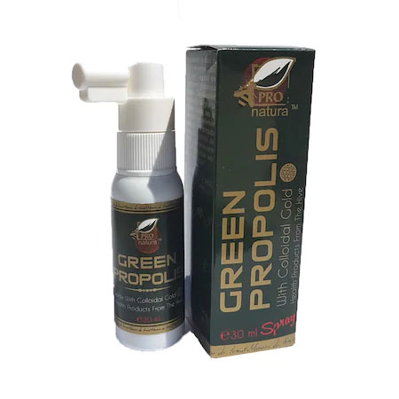 Spray Green Propolis & Aur Coloidal 30 mililitri Medica