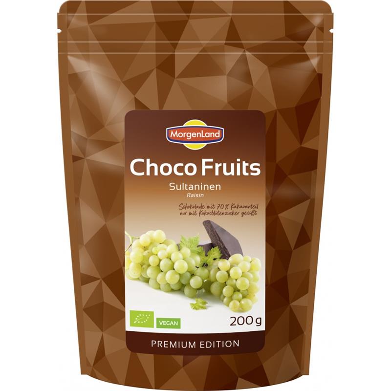 Stafide in Ciocolata Amaruie Bio 200 grame MorgenLand