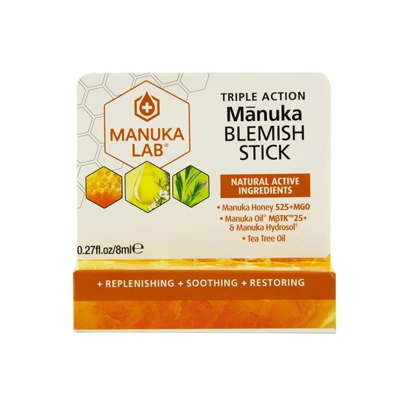 Stick Anti-Imperfectiuni cu Miere de Manuka MGO 525+ si Ulei de Manuka MBTK 25+ cu Ulei de Tea Tree 8ml New Zealand