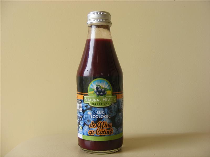Suc Bio Afine cu Catina Natural Health 200ml