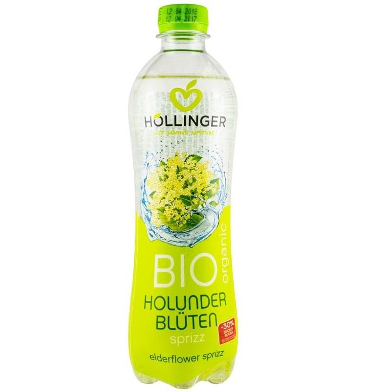 Suc Bio din Flori de Soc Carbogazos Hollinger 500ml