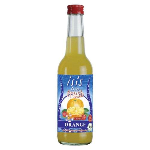 Suc Carbogazos Bio din Portocale si Acerola Isis 0.33L