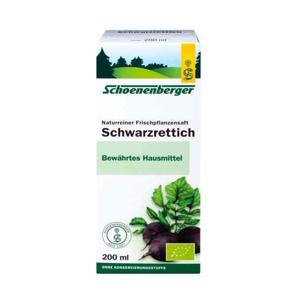 Suc Pur de Ridiche Neagra Bio 200 mililitri Schoenenberger