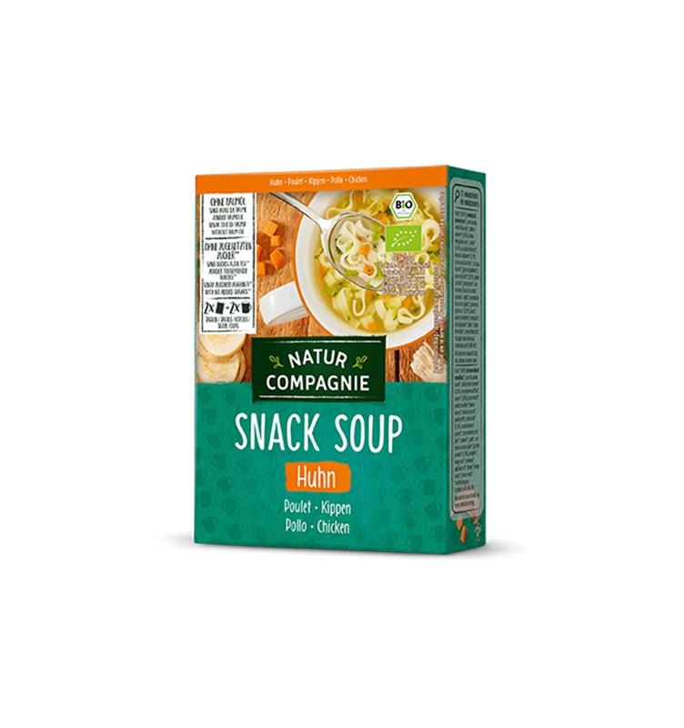 Supa Bio Instant de Pui cu Taitei Natur Compagnie 34gr