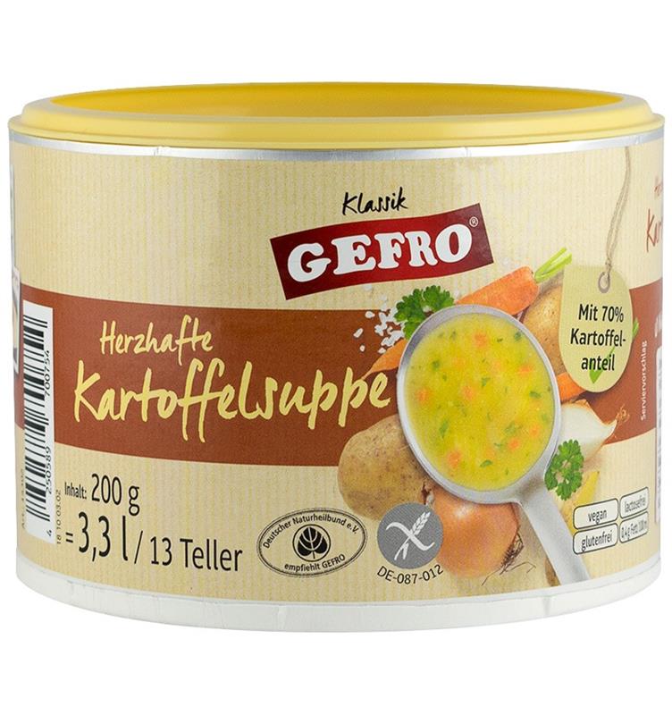 Supa Consistenta de Cartofi Fara Gluten 200gr Gefro