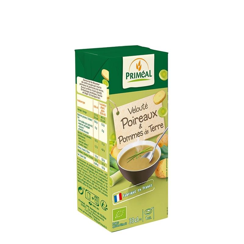 Supa Crema cu Praz si Cartofi Bio 330ml Primeal
