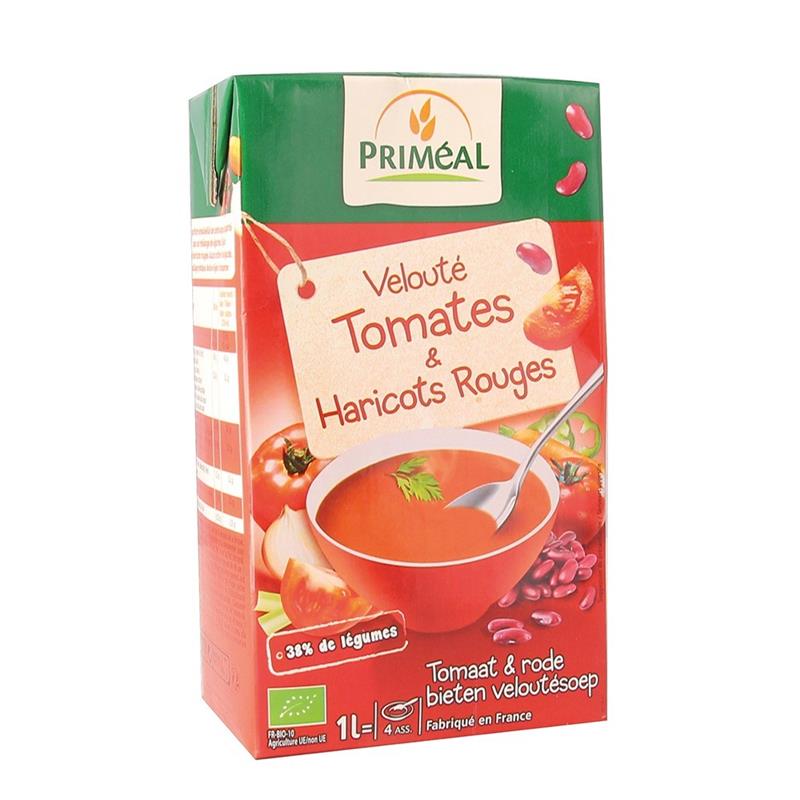 Supa Crema cu Rosii si Fasole Bio 1L Primeal