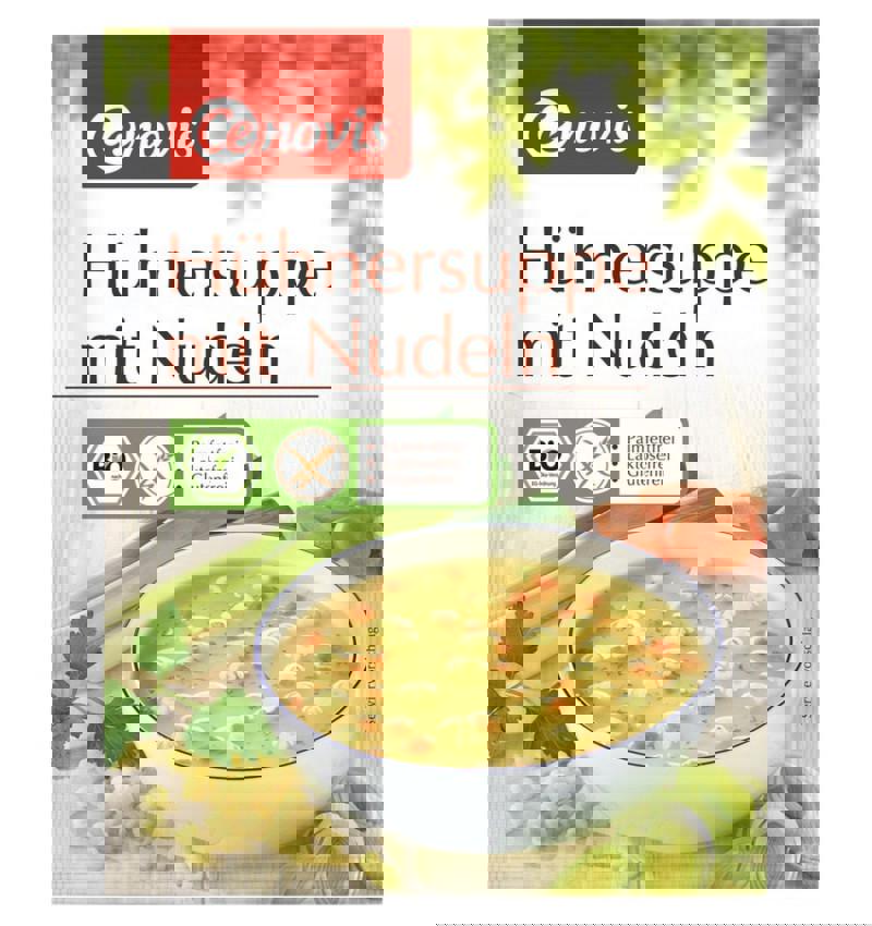 Supa de Pui cu Taitei Bio 30 grame Cenovis