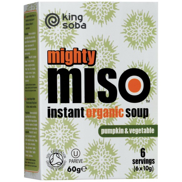 Supa Miso Instant cu Dovleac si Legume Bio 60gr King