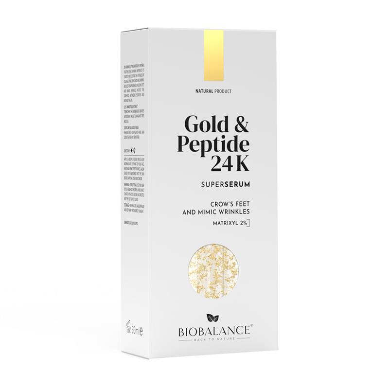 Super Serum cu Aur 24K si Peptide 30 mililitri BioBalance