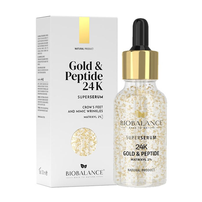 Super Serum cu Aur 24K si Peptide 30 mililitri BioBalance