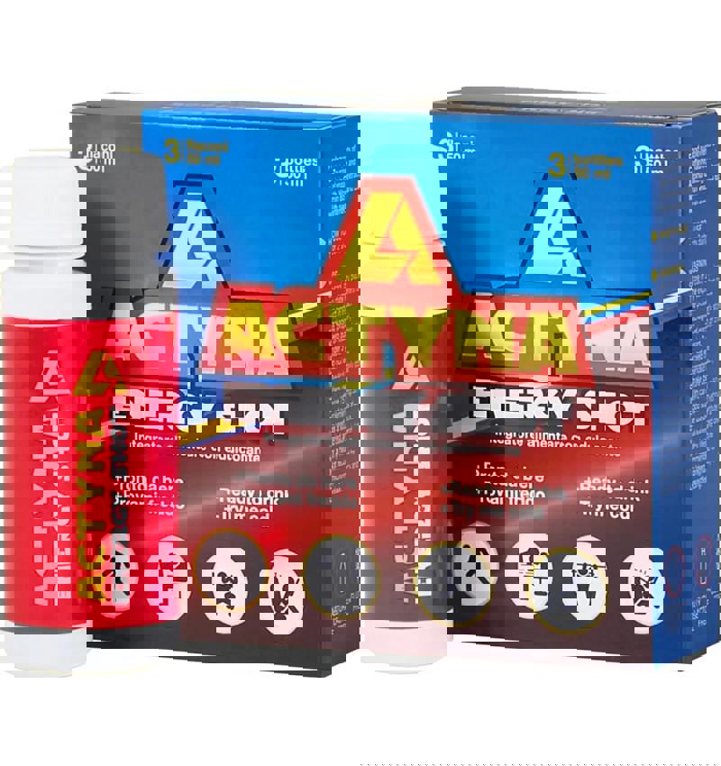 Supliment Alimentar Actyva Energy Shot 3 x  50 mililitri Agips Farmaceutici