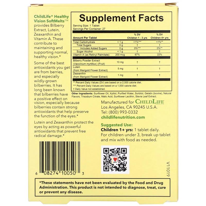 Supliment Alimentar Healthy Vision Softmelts 27 capsule Secom