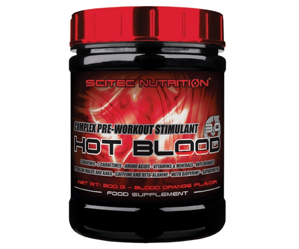 Supliment Alimentar Hot Blood 3.0 Blood Orange 300 grame Scitec Nutrition