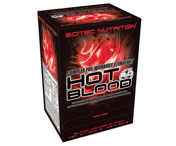 Supliment Alimentar Hot Blood 3.0 Guarana 25 plicuri Scitec Nutrition
