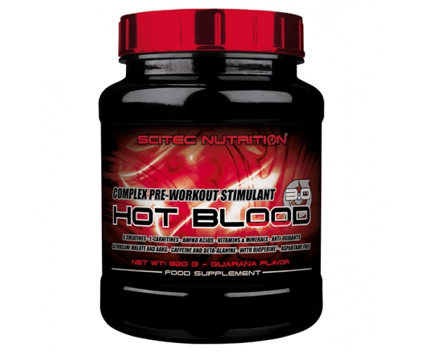 Supliment Alimentar Hot Blood 3.0 Guarana 820 grame Scitec Nutrition