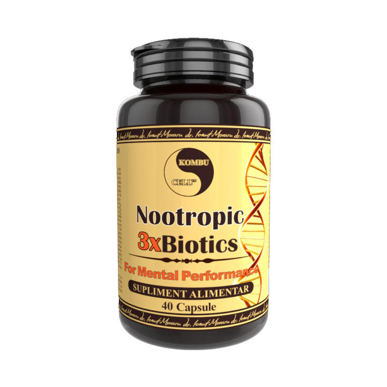 Supliment Alimentar Nootropic 3xBiotics 40 capsule Medica