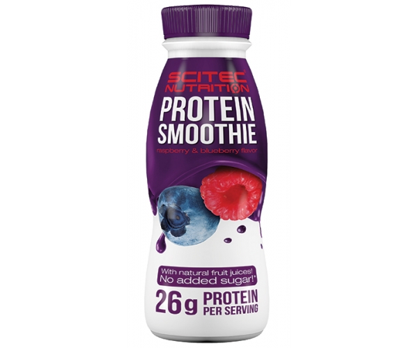 Supliment Alimentar Protein Smoothie Zmeura si Afine 330 mililitri Scitec Nutrition