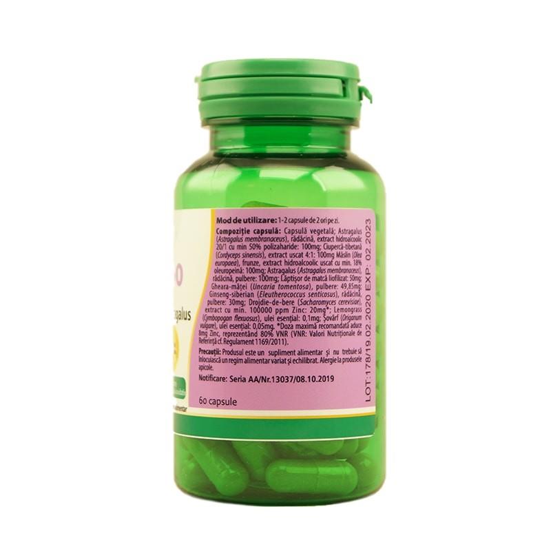 Supliment Alimentar Q-Imuno cu Cordyceps si Astragalus 60 capsule Kotys