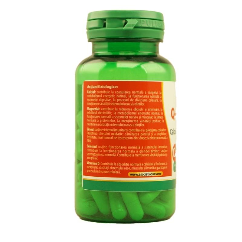 Supliment Alimentar Q-Mineral cu Calciu si Magneziu 60 capsule Kotys