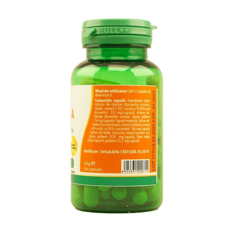 Supliment Alimentar Q-Reuma cu Tamaie si Curcuma 60 capsule Kotys