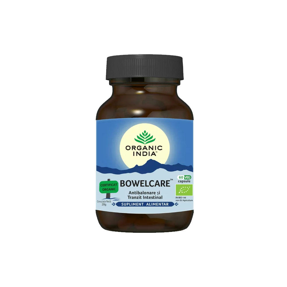 Supliment Alimentar Tranzit Intestinal Bowelcare Bio 60cps Organic India