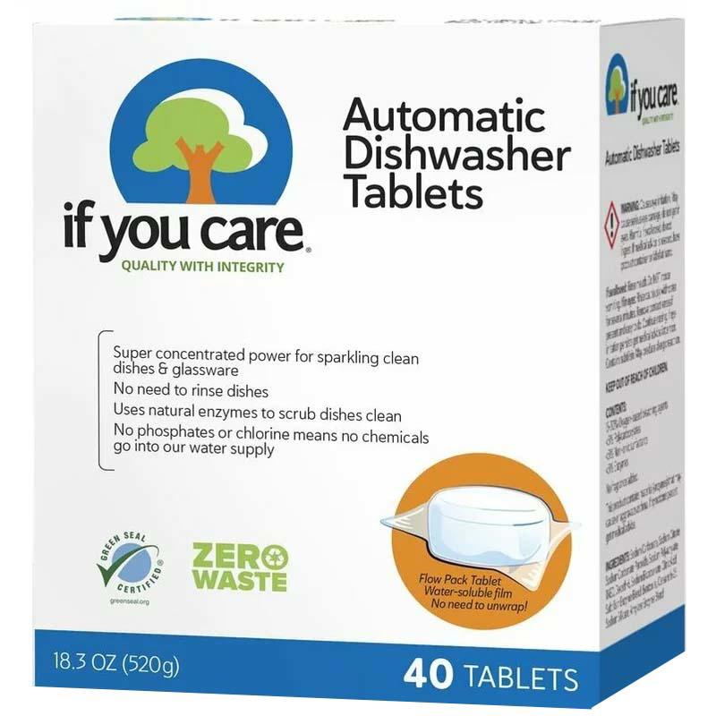 Tablete pentru Masina de Spalat Vase Automata 40 bucati 520 grame If You Care