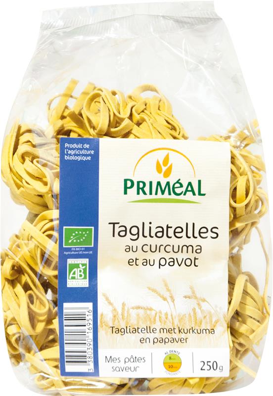 Tagliatele cu Mac si Curcuma Bio Primeal 250gr