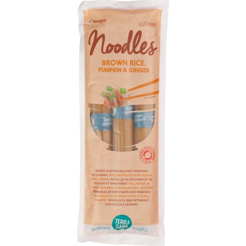 Taitei de Orez Brun cu Dovleac si Ghimbir Fara Gluten Bio 250 grame TerraSana