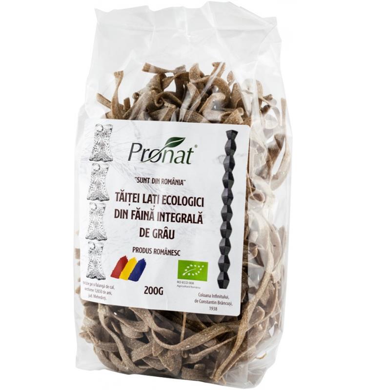 Taitei Lati din Faina Integrala de Grau Bio 200 grame Pronat