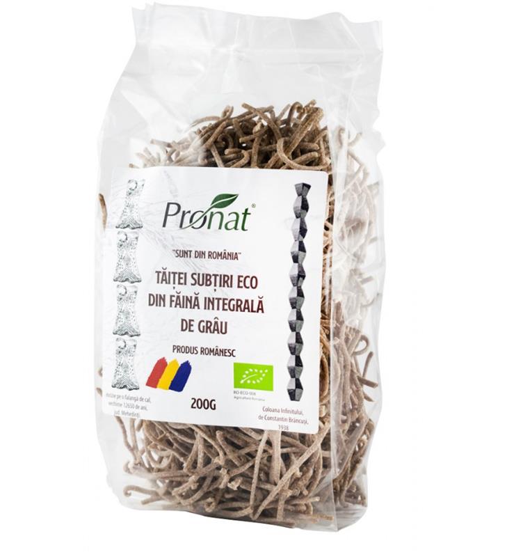 Taitei Subtiri din Faina Integrala de Grau Bio 200 grame Pronat