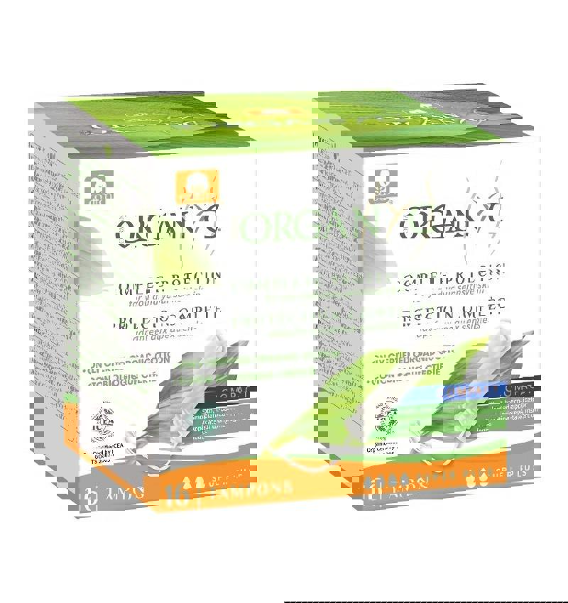 Tampoane Organyc Super Plus din Bumbac Organic cu Aplicator Pronat 16 buc