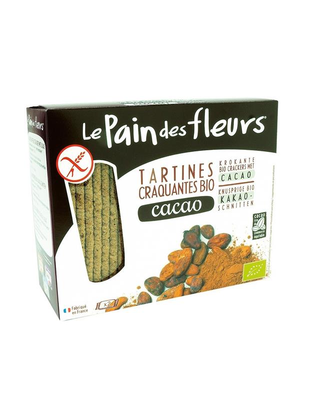 Tartine Crocante Bio Fara Gluten cu Cacao Le Pain Des Fleurs 150gr