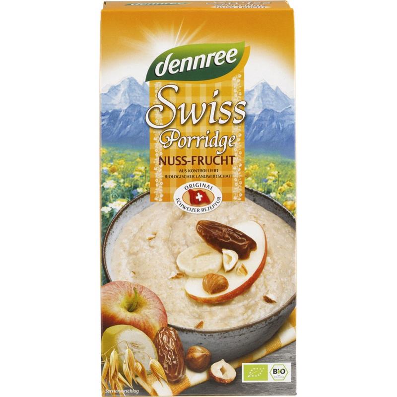 Terci cu Fructe si Alune pentru Mic Dejun Bio 400 grame Dennree