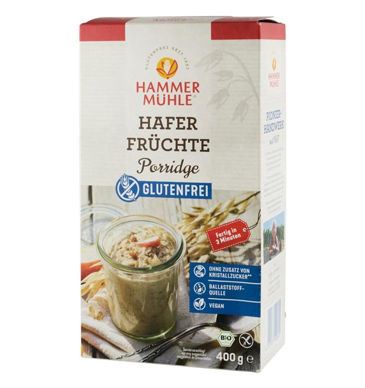Terci de Ovaz cu Fructe Bio 400gr Hammer Muhle