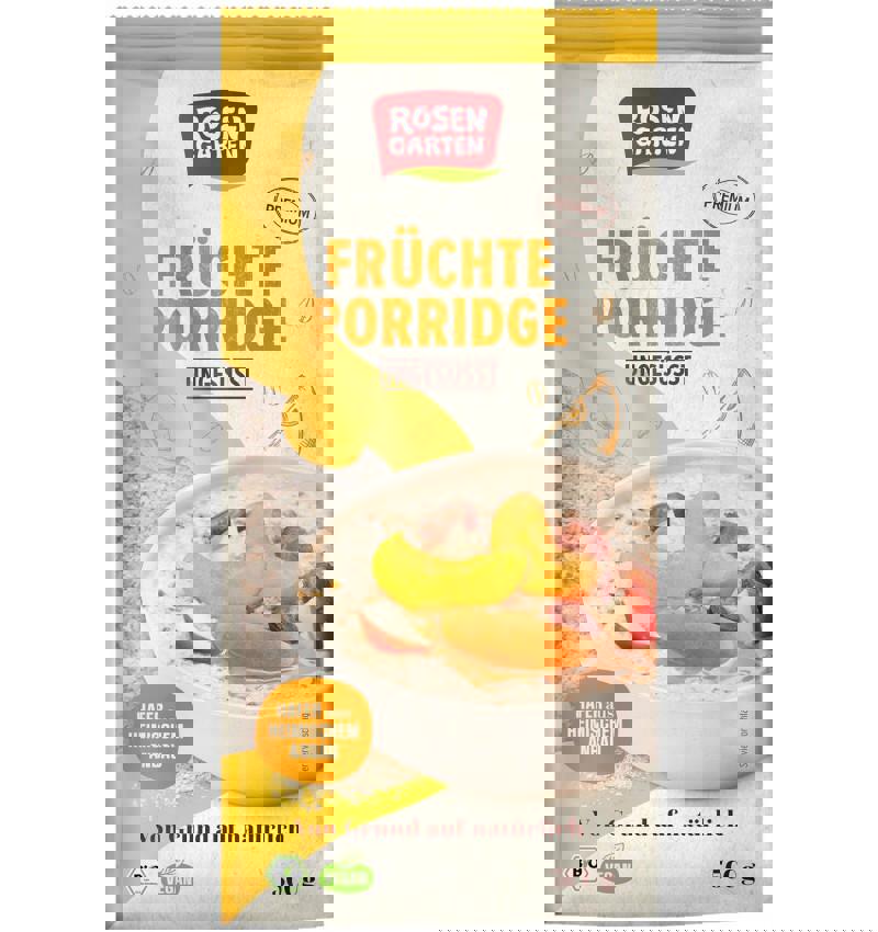 Terci din Ovaz cu Fructe Neindulcit Eco 500 grame Rosen Garten