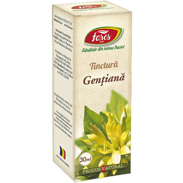Tinctura de Gentiana 30 mililitri Fares